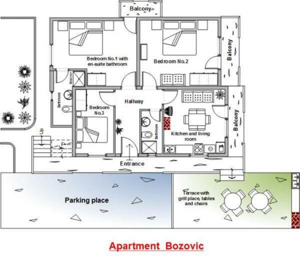 Apartment Bozovic Orebić Pokoj fotografie
